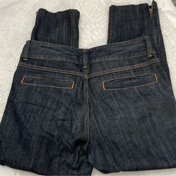 Jeanology Collection Cropped Jeans. Size 8. Zippers up legs. EUC. Very Unique - Picture 2 of 4